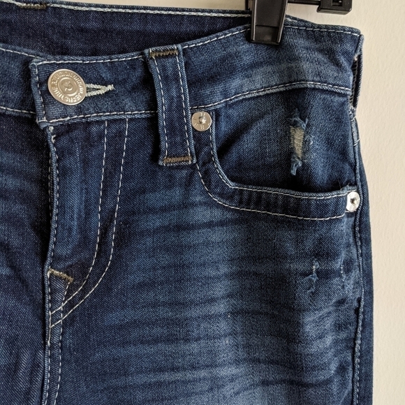 TRUE Religion Moto Super Skinny Jeans in Shoreline Dark 27 - Picture 4 of 11